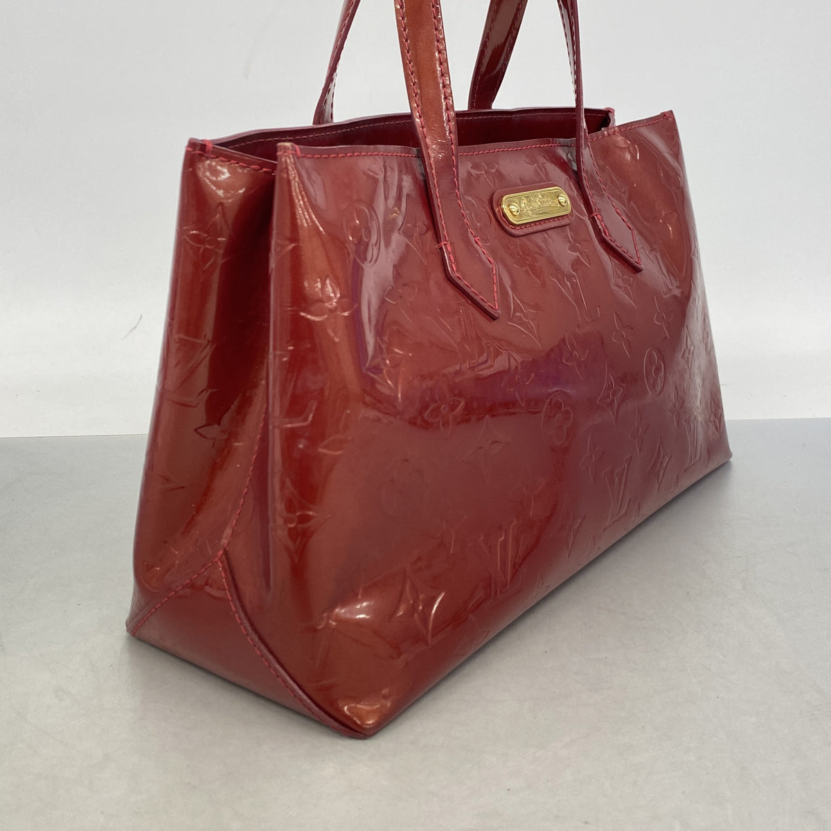 【6hf6375】ルイヴィトン ハンドバッグ ヴェルニ ウィルシャーPM M93642 ポムダムール【中古】レディース