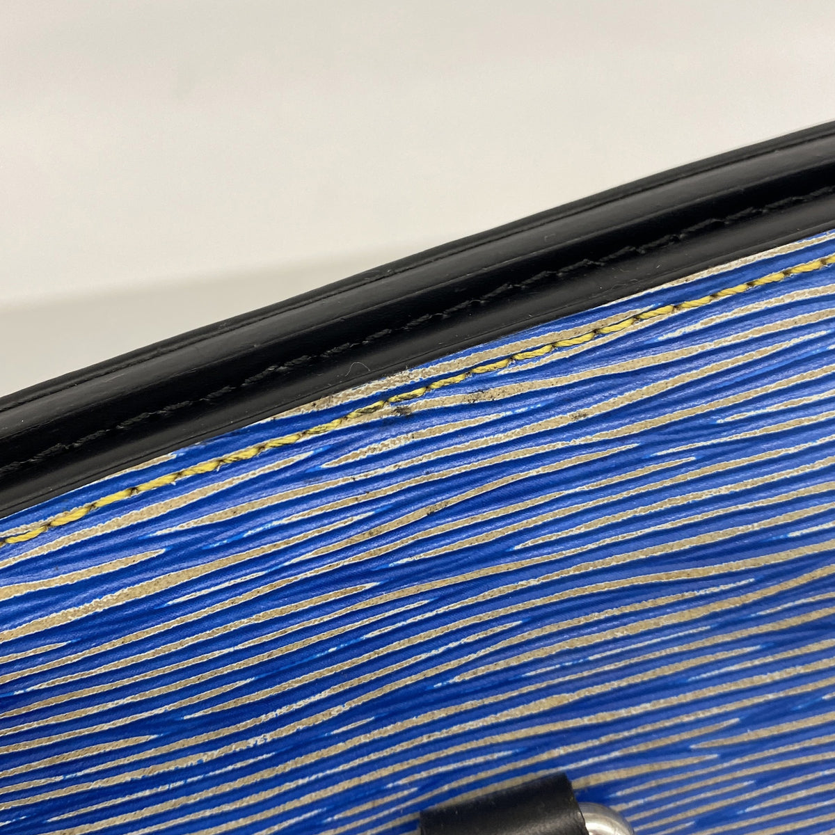 【6hf6377】ルイヴィトン ハンドバッグ エピ・デニム フェニックスMM M56025 ブルー 2wayバッグ【中古】レディース