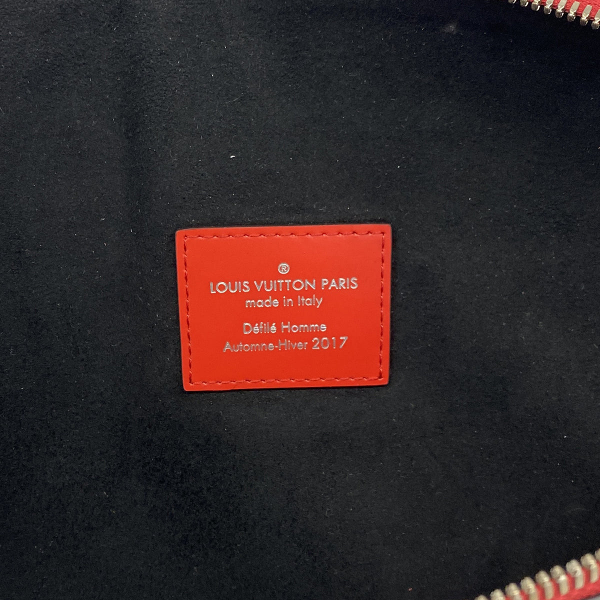 【6hf6378】ルイヴィトン ウエストバッグ エピ バムバッグ/シュプリームコラボ M53418 レッド【中古】メンズ