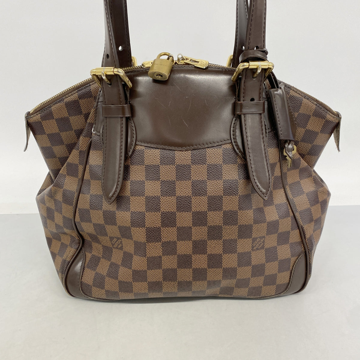 【6hf6380】ルイヴィトン ハンドバッグ ダミエ ヴェローナMM N41118 エベヌ【中古】レディース