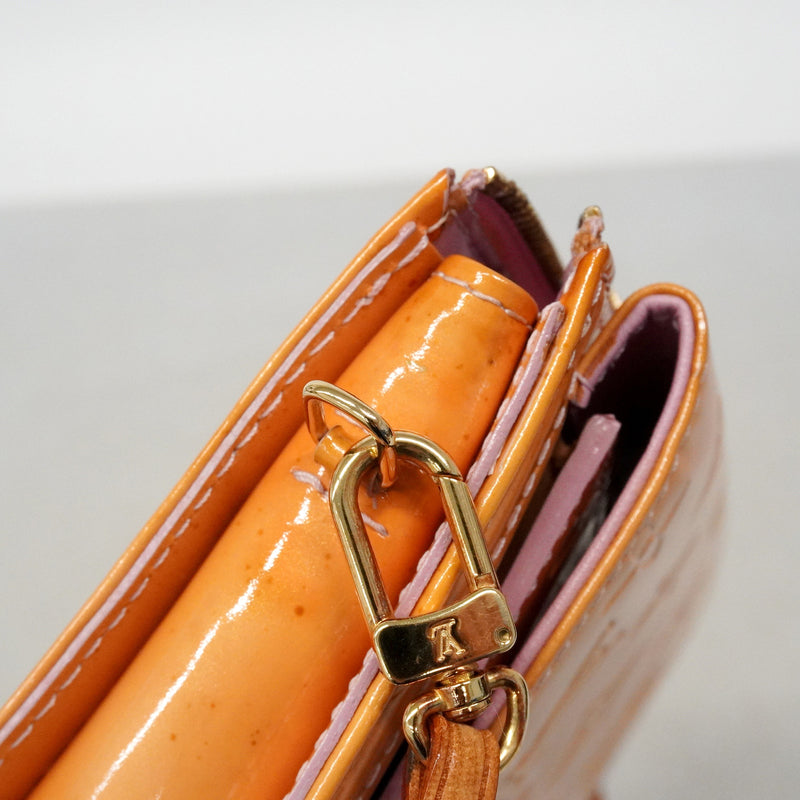 【6hf6386-k】ルイヴィトン ハンドバッグ ヴェルニ モット M91034 ローズ【中古】レディース