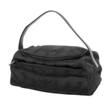 【6hf6392-k】シャネル バニティバッグ ニュートラベル ナイロン ブラック シルバー金具【中古】レディース