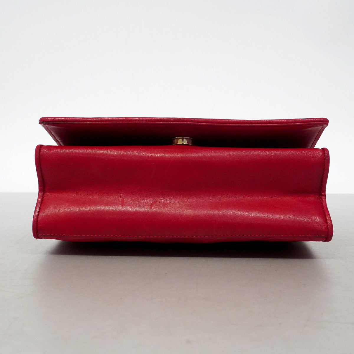 【6hf6393-k】シャネル ショルダーバッグ マトラッセ チェーンショルダー ラムスキン レッド ゴールド金具【中古】レディース