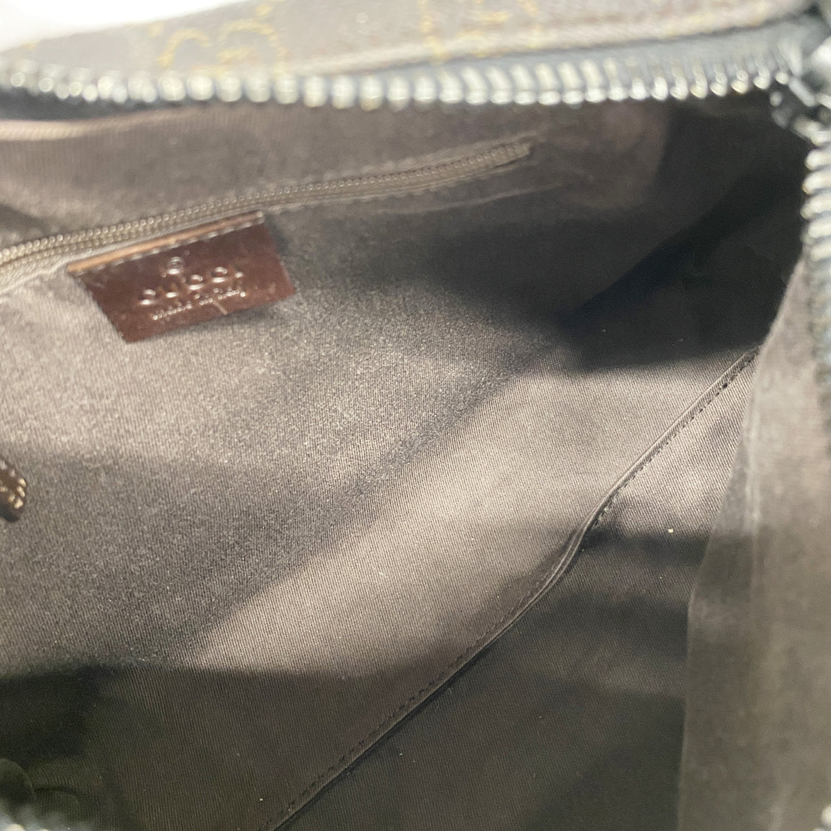 【6hf6395】グッチ ハンドバッグ 101333 デニム ブラウン シルバー金具【中古】レディース