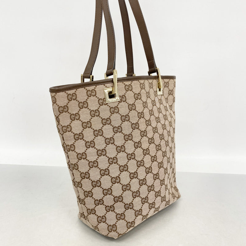 【6hf6396】グッチ トートバッグ 002 1099 キャンバス ピンク シャンパンゴールド金具【中古】レディース