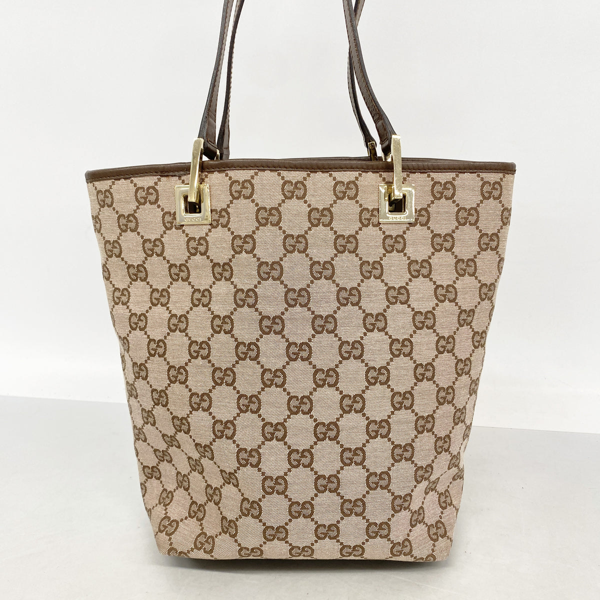 【6hf6396】グッチ トートバッグ 002 1099 キャンバス ピンク シャンパンゴールド金具【中古】レディース