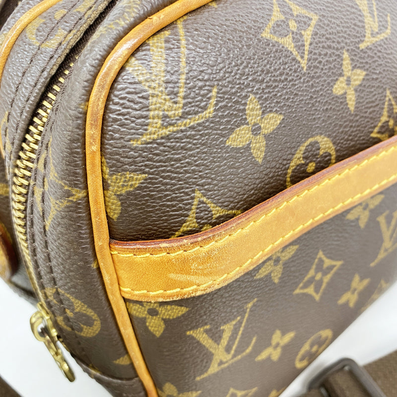 【6hf6399】ルイヴィトン ショルダーバッグ モノグラム リポーターPM M45254 ブラウン【中古】レディース