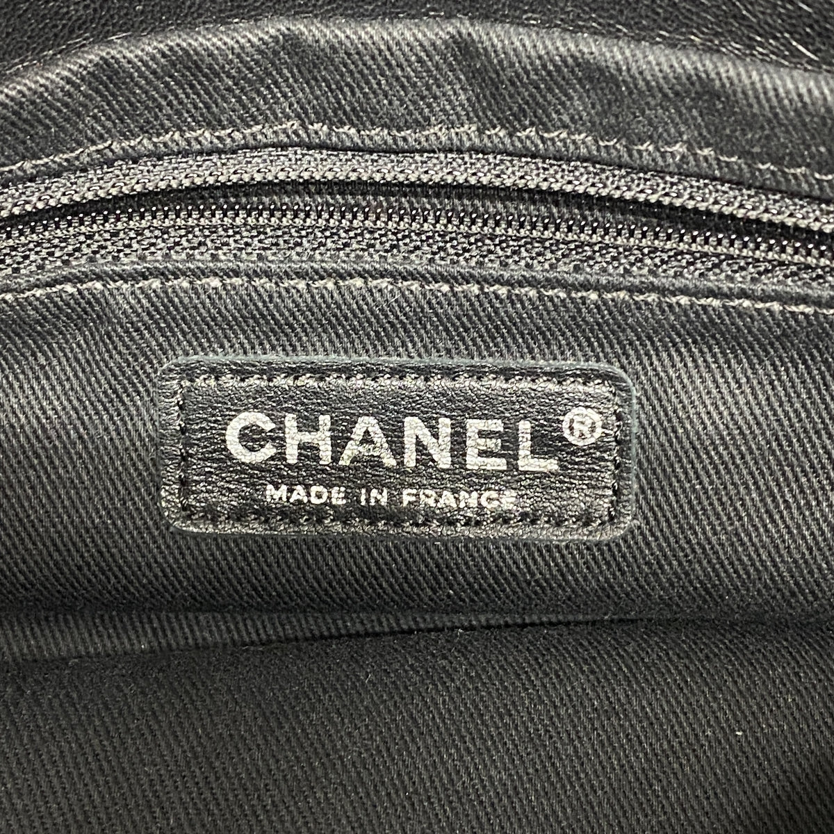 【6hf6416】シャネル ショルダーバッグ チェーンショルダー ラムスキン ブラック シルバー金具【中古】レディース