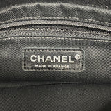 【6hf6416】シャネル ショルダーバッグ チェーンショルダー ラムスキン ブラック シルバー金具【中古】レディース