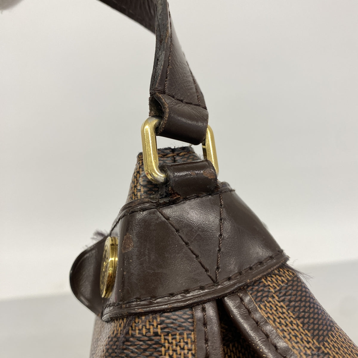 【6hf6426】ルイヴィトン ショルダーバッグ ダミエ ドゥオモ N41425 エベヌ【中古】レディース