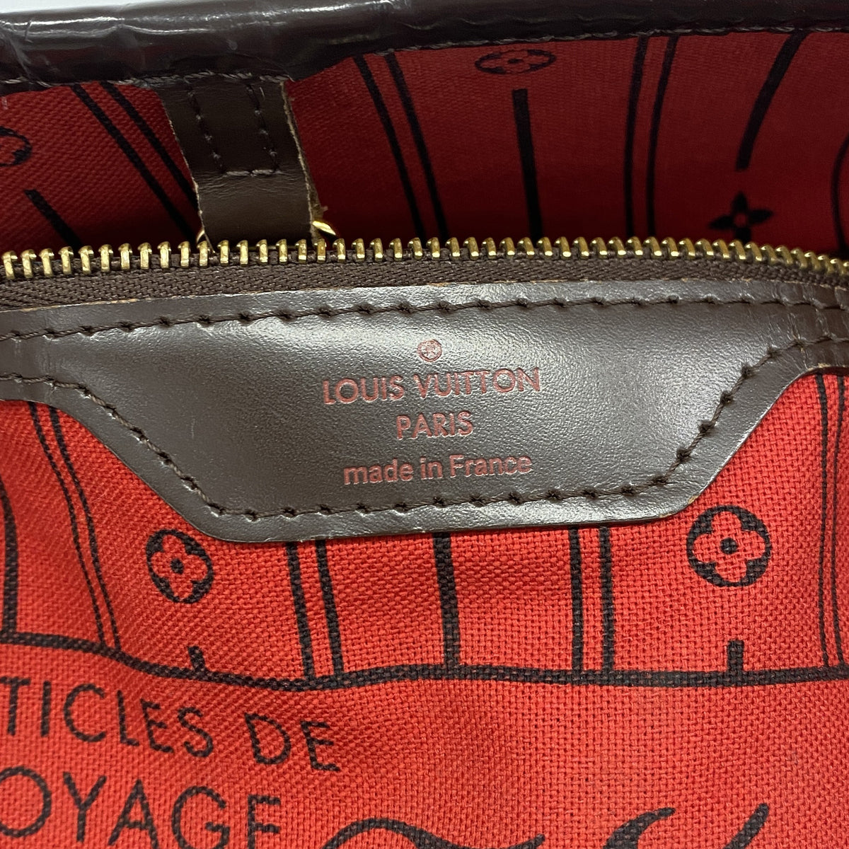 【6hf6427】ルイヴィトン トートバッグ ダミエ ネヴァーフルMM N51105 エベヌ【中古】レディース