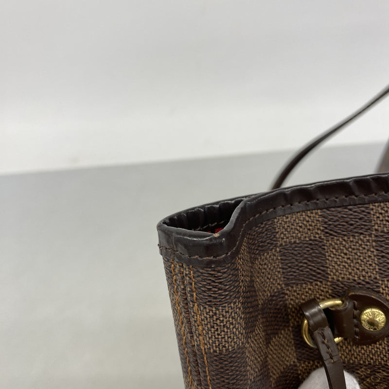 【6hf6427】ルイヴィトン トートバッグ ダミエ ネヴァーフルMM N51105 エベヌ【中古】レディース