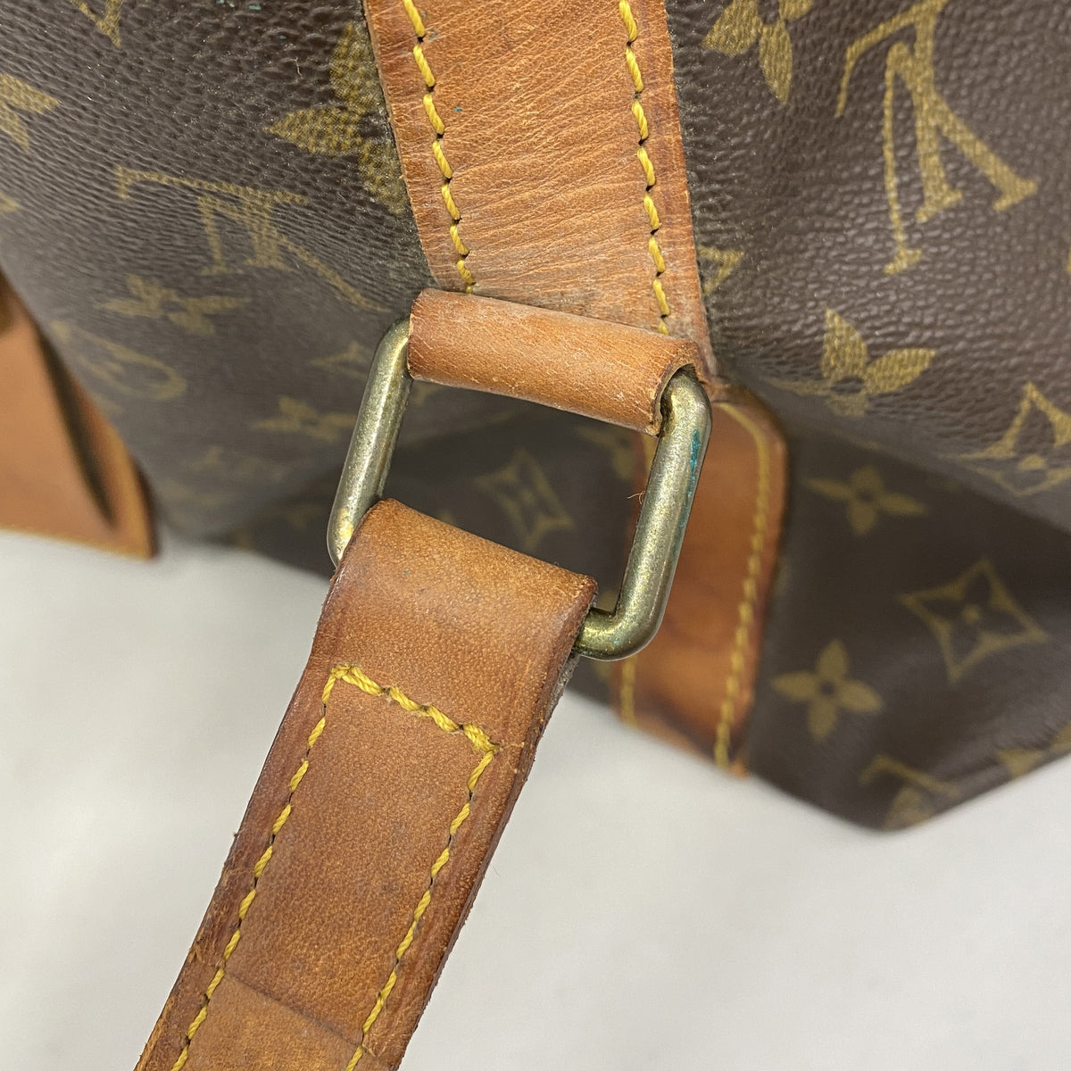 【6hf6428】ルイヴィトン ボストンバッグ モノグラム サックスプール45 M41624 ブラウン【中古】メンズ レディース ユニセックス