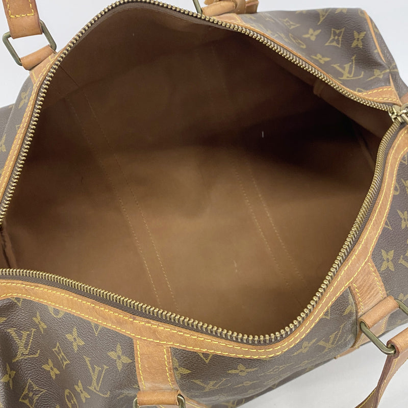 【6hf6428】ルイヴィトン ボストンバッグ モノグラム サックスプール45 M41624 ブラウン【中古】メンズ レディース ユニセックス