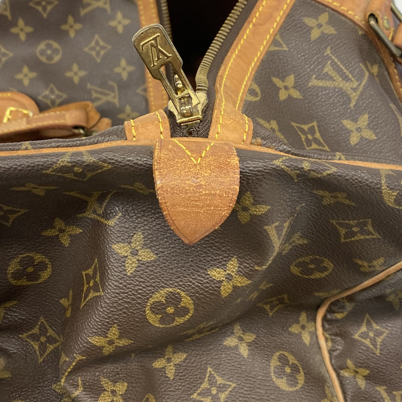 【6hf6428】ルイヴィトン ボストンバッグ モノグラム サックスプール45 M41624 ブラウン【中古】メンズ レディース ユニセックス