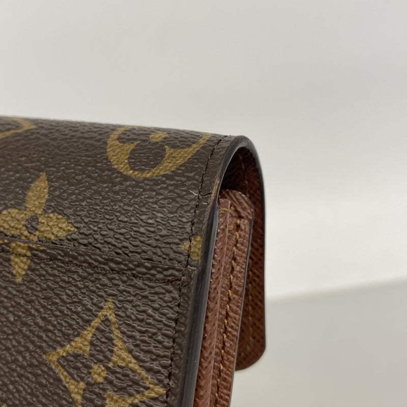 【6hf6431】ルイヴィトン 長財布 モノグラム ポルトフォイユサラ M60531 ブラウン【中古】メンズ レディース ユニセックス