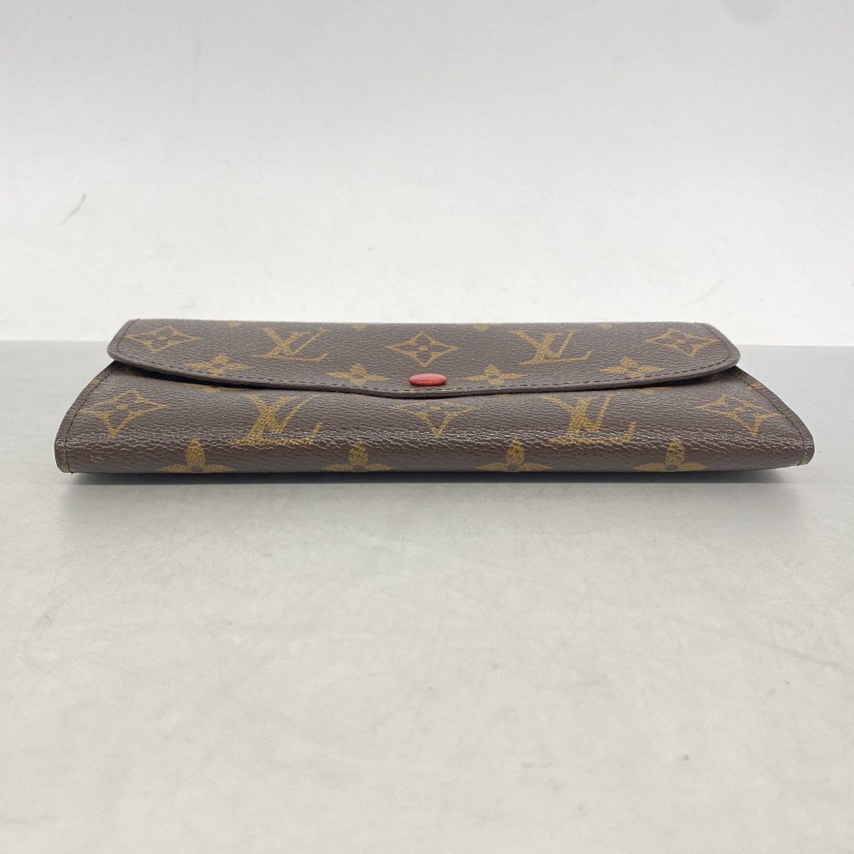 【6hf6432】ルイヴィトン 長財布 モノグラム ポルトフォイユエミリー M60136 ブラウン ルージュ【中古】レディース