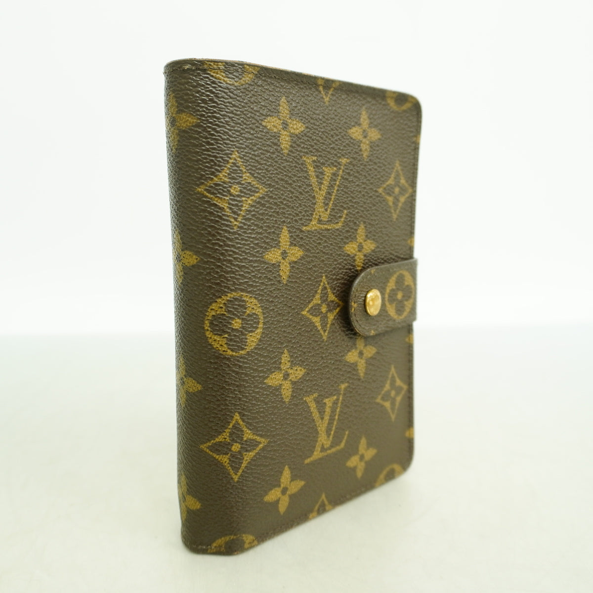 【6hf6462】ルイヴィトン 財布 モノグラム ポルトパピエジップ M61207 ブラウン【中古】レディース