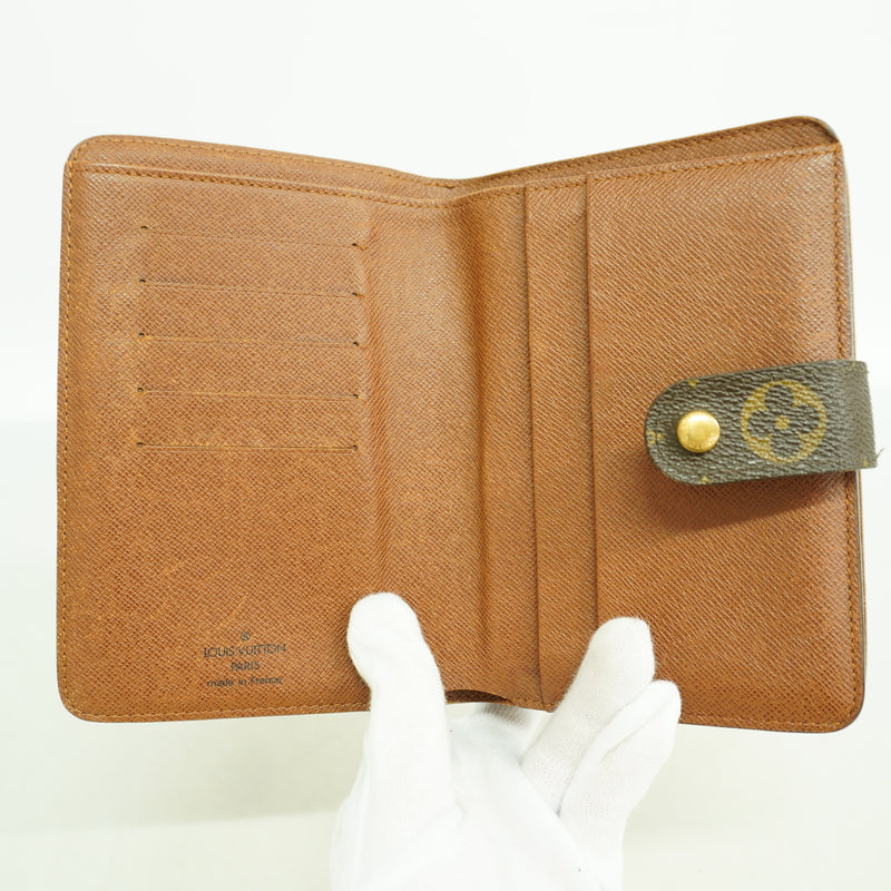【6hf6462】ルイヴィトン 財布 モノグラム ポルトパピエジップ M61207 ブラウン【中古】レディース