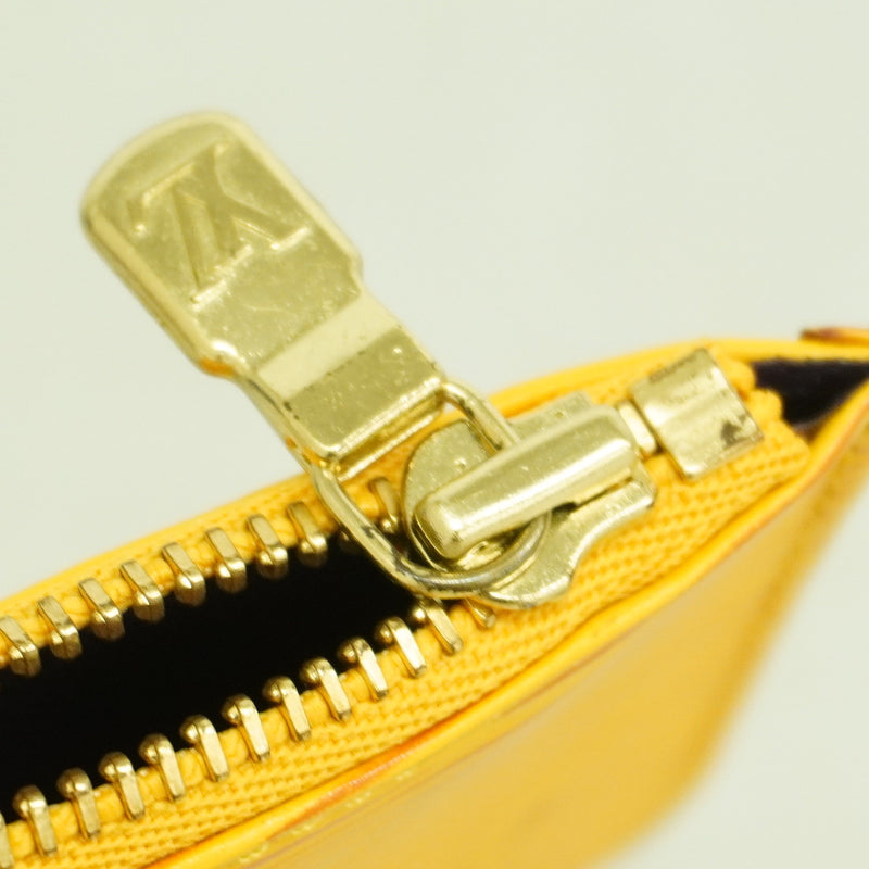 【6hf6470】ルイヴィトン コインケース エピ ポシェットクレ M63809 ジョーヌ【中古】レディース