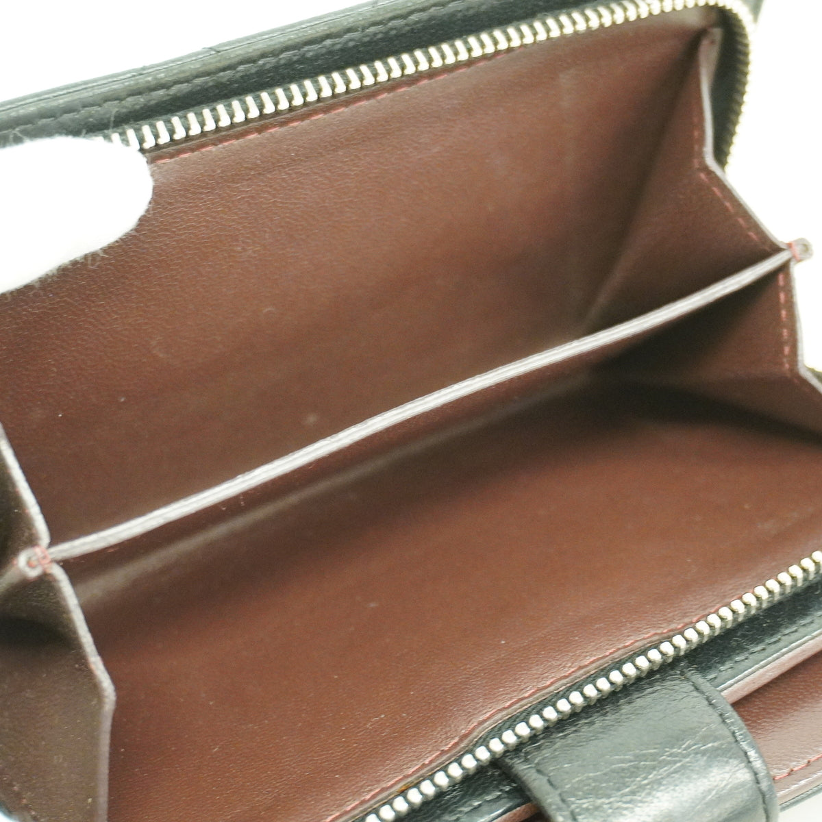 【6hf6471】シャネル 財布 マトラッセ ラムスキン ブラック シルバー金具【中古】レディース