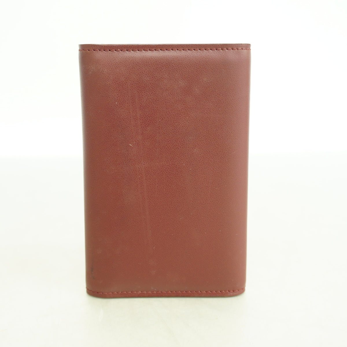 【6hf6472】カルティエ キーケース マスト レザー ボルドー ゴールド金具【中古】レディース