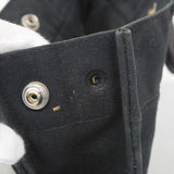 【6ia0001-k】エルメス トートバッグ フールトゥPM キャンバス ブラック シルバー金具【中古】レディース