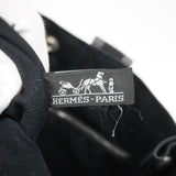 【6ia0001-k】エルメス トートバッグ フールトゥPM キャンバス ブラック シルバー金具【中古】レディース