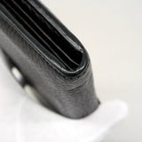 【6ia0010-k】グッチ 長財布 GGマーモント 400586 レザー ブラック ゴールド金具【中古】レディース