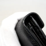 【6ia0010-k】グッチ 長財布 GGマーモント 400586 レザー ブラック ゴールド金具【中古】レディース