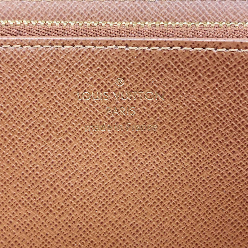 【6ia0033】ルイヴィトン 長財布 モノグラム ジッピーウォレット M42616 ブラウン【中古】メンズ レディース ユニセックス