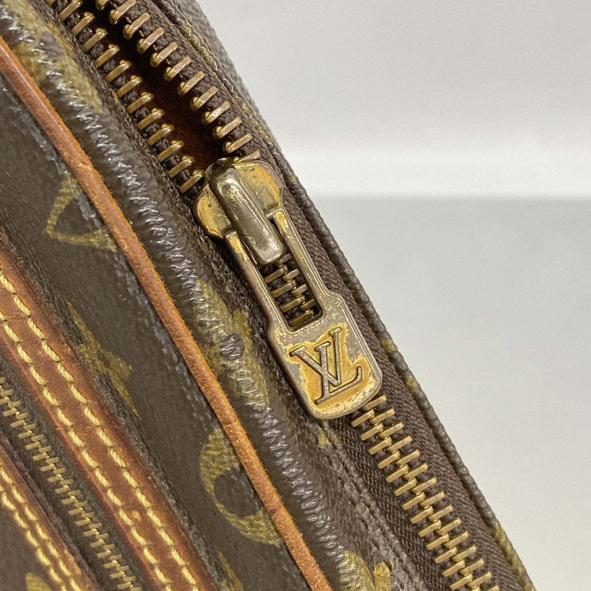 【6ia0079】ルイヴィトン クラッチバッグ モノグラム マルリードラゴンヌGM M51825 ブラウン【中古】メンズ