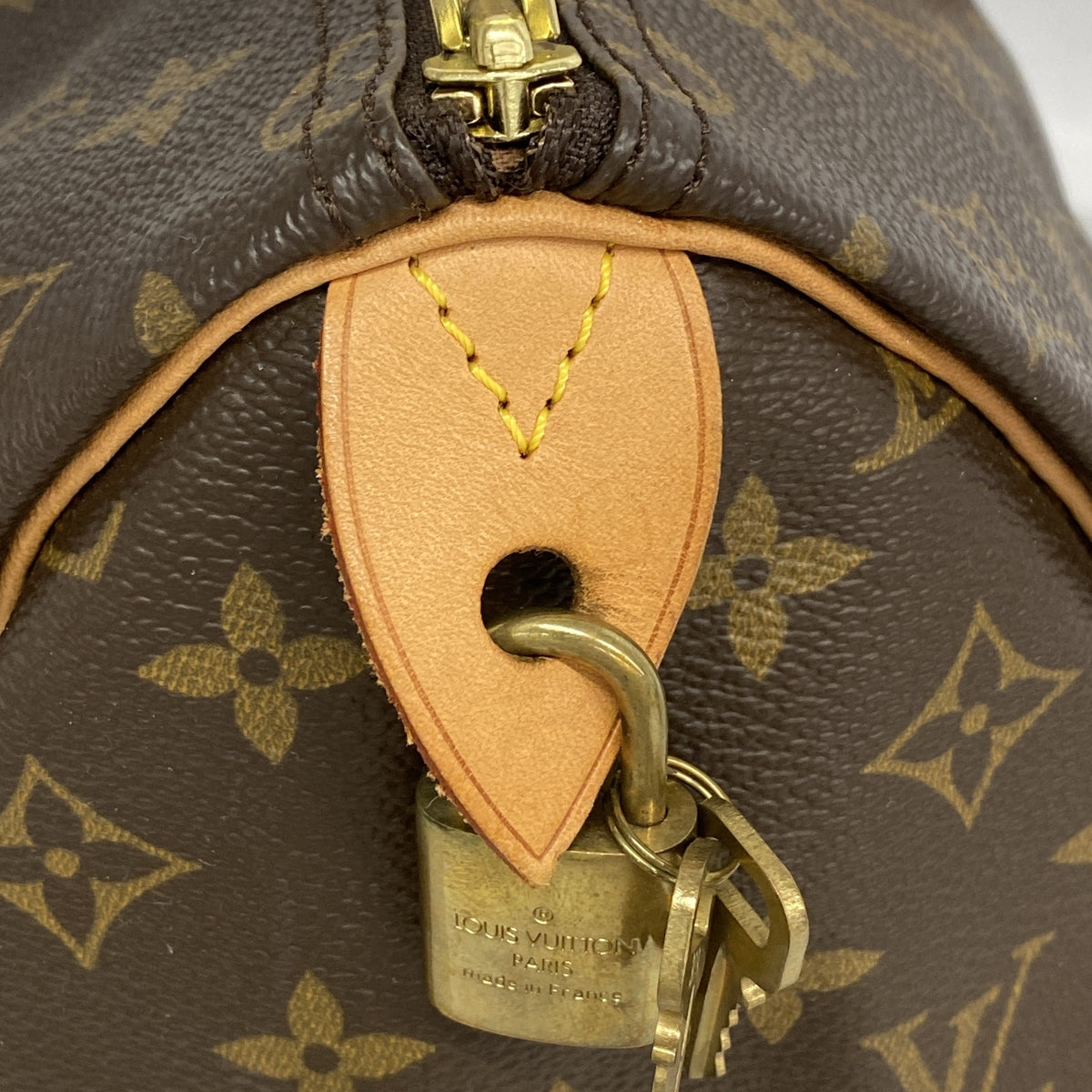 【6ia0080】ルイヴィトン ハンドバッグ モノグラム スピーディ35 M41107 ブラウン【中古】レディース