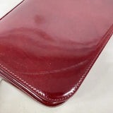 【6ia0086】カルティエ ショルダーバッグ パンテール エナメル ボルドー シルバー金具【中古】レディース
