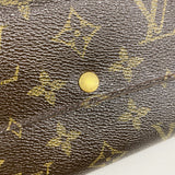 【6ia0093】ルイヴィトン 長財布 モノグラム ポシェットポルトモネクレディ M61726 ブラウン【中古】レディース