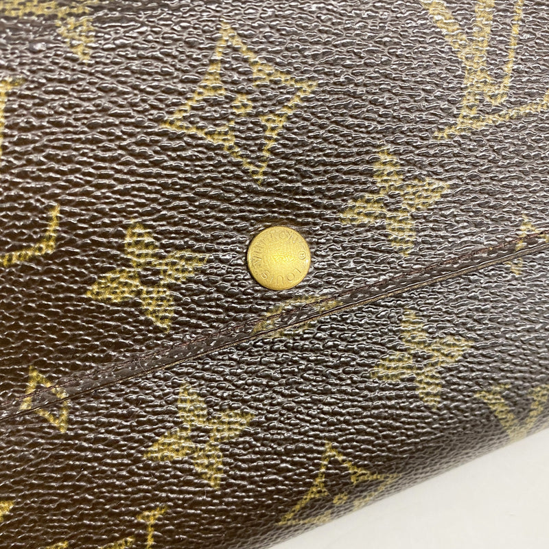 【6ia0093】ルイヴィトン 長財布 モノグラム ポシェットポルトモネクレディ M61726 ブラウン【中古】レディース