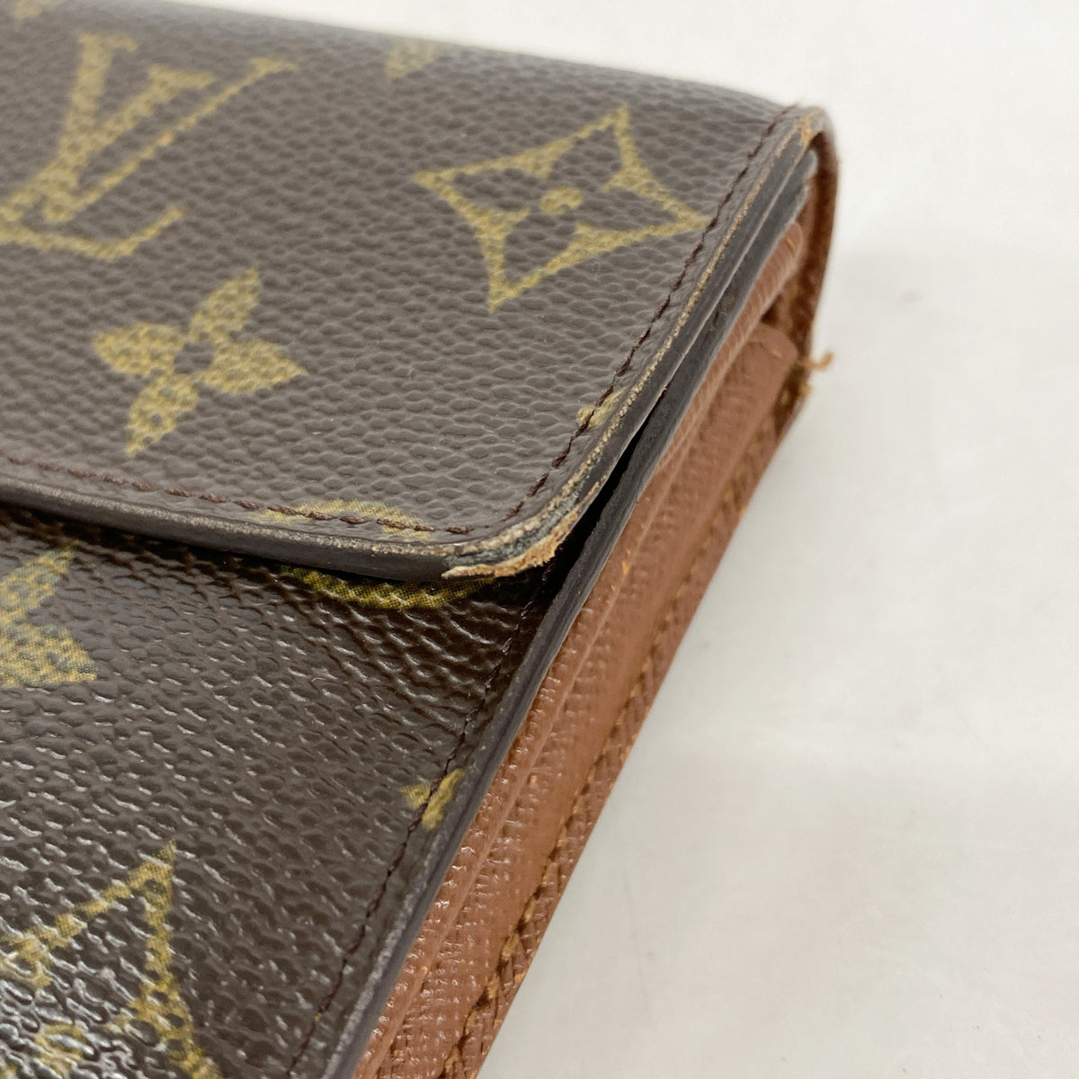 【6ia0093】ルイヴィトン 長財布 モノグラム ポシェットポルトモネクレディ M61726 ブラウン【中古】レディース