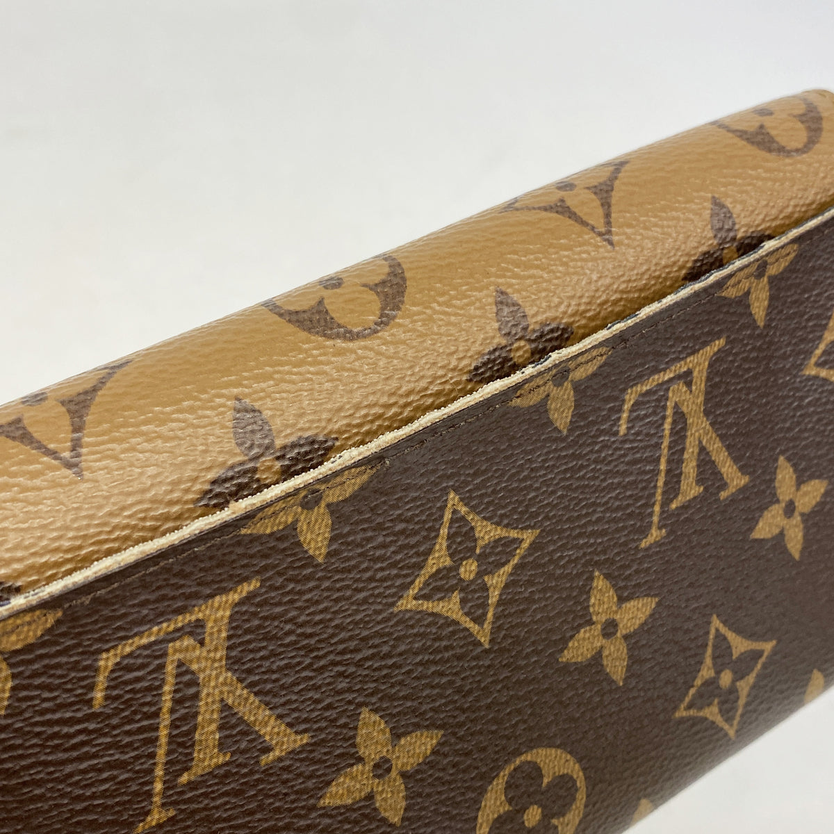 【6ia0094】ルイヴィトン 長財布 モノグラム・リバース ポルトフォイユエミリー M82157 ブラウン【中古】レディース
