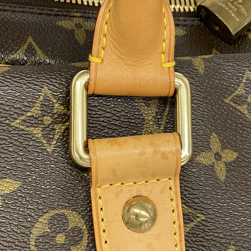 【6ia0109】ルイヴィトン ボストンバッグ モノグラム キャリーオール M40074 ブラウン【中古】メンズ レディース ユニセックス