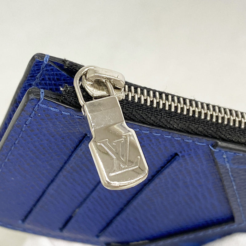 【6ia0117】ルイヴィトン コインケース タイガラマ コインカードホルダー M30270 コバルト【中古】メンズ