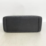 【6ia0120】シャネル チェーントート マトラッセ キャビアスキン ブラック シルバー金具【中古】レディース