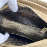 【6ia0124】クリスチャンディオール ショルダーバッグ カナージュ ナイロン グリーン シルバー金具【中古】レディース