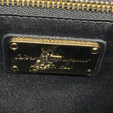 【6ia0127】サルヴァトーレフェラガモ ハンドバッグ ヴァラ レザー ブラック ゴールド金具 2wayバッグ【中古】レディース