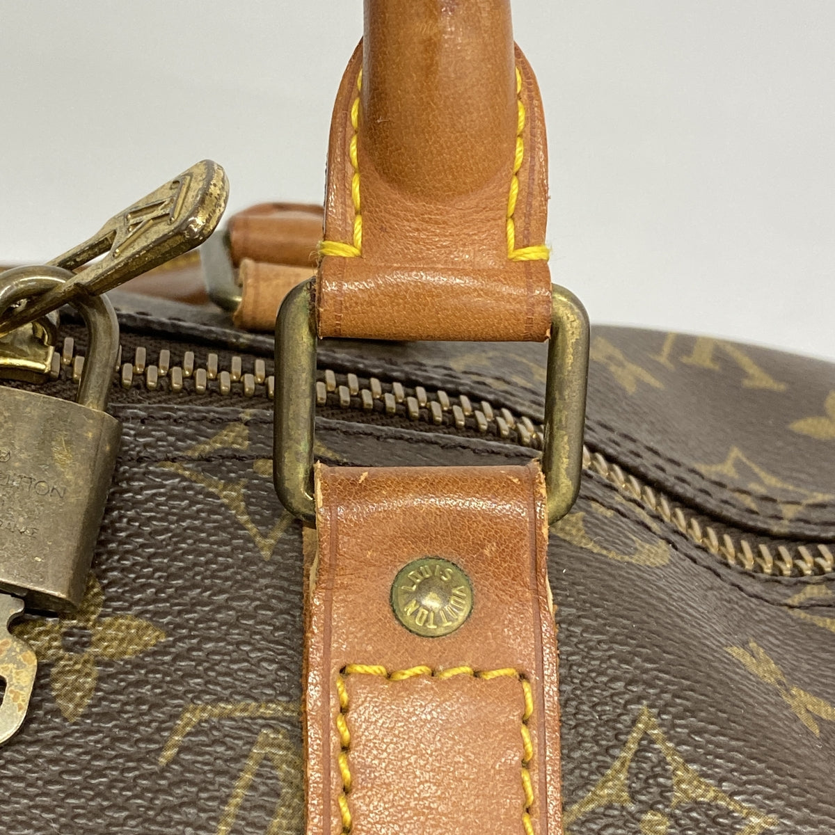 【6ia0131】ルイヴィトン ボストンバッグ モノグラム キーポル45 M41428 ブラウン【中古】メンズ レディース ユニセックス