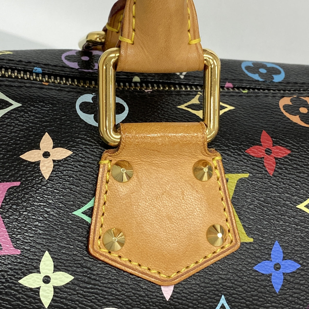 【6ia0132】ルイヴィトン ハンドバッグ モノグラム・マルチカラー スピーディ30 M92642 ノワール【中古】レディース