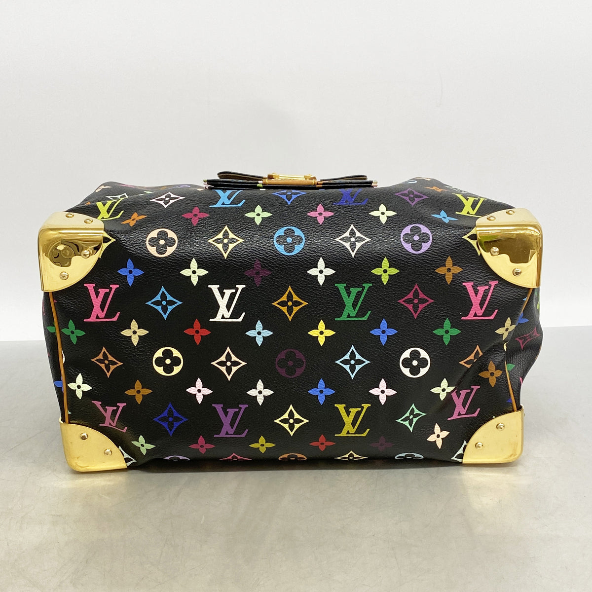 【6ia0132】ルイヴィトン ハンドバッグ モノグラム・マルチカラー スピーディ30 M92642 ノワール【中古】レディース