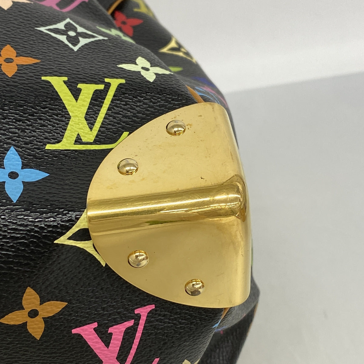 【6ia0132】ルイヴィトン ハンドバッグ モノグラム・マルチカラー スピーディ30 M92642 ノワール【中古】レディース
