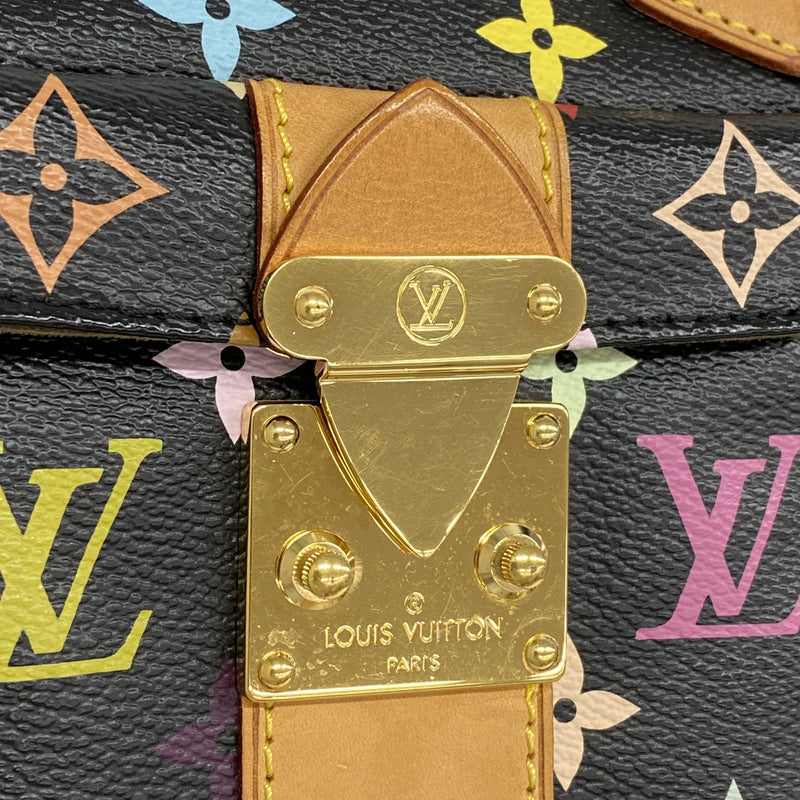 【6ia0132】ルイヴィトン ハンドバッグ モノグラム・マルチカラー スピーディ30 M92642 ノワール【中古】レディース