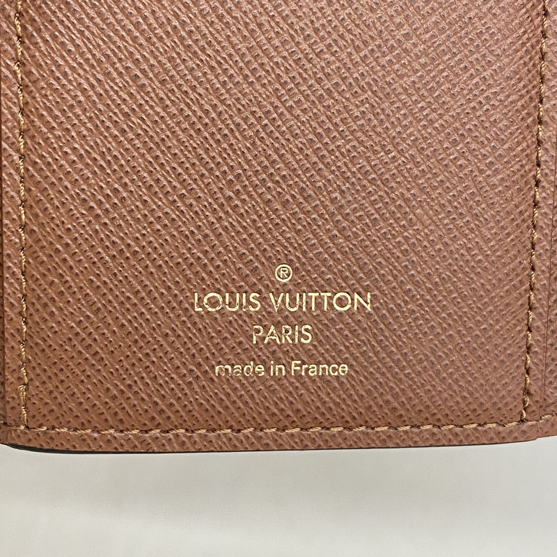 【6ia0136】ルイヴィトン 三つ折り財布 モノグラム ポルトフォイユヴィクトリーヌ M62472 ブラウン【中古】レディース