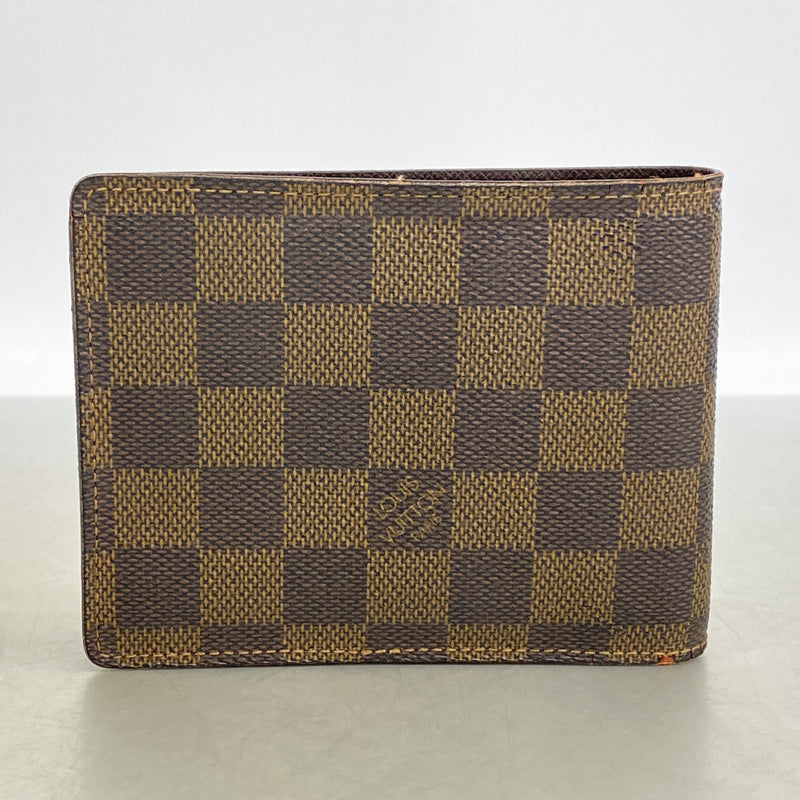 【6ia0137】ルイヴィトン 財布 ダミエ ポルトフォイユフロリン N60011 エベヌ【中古】メンズ
